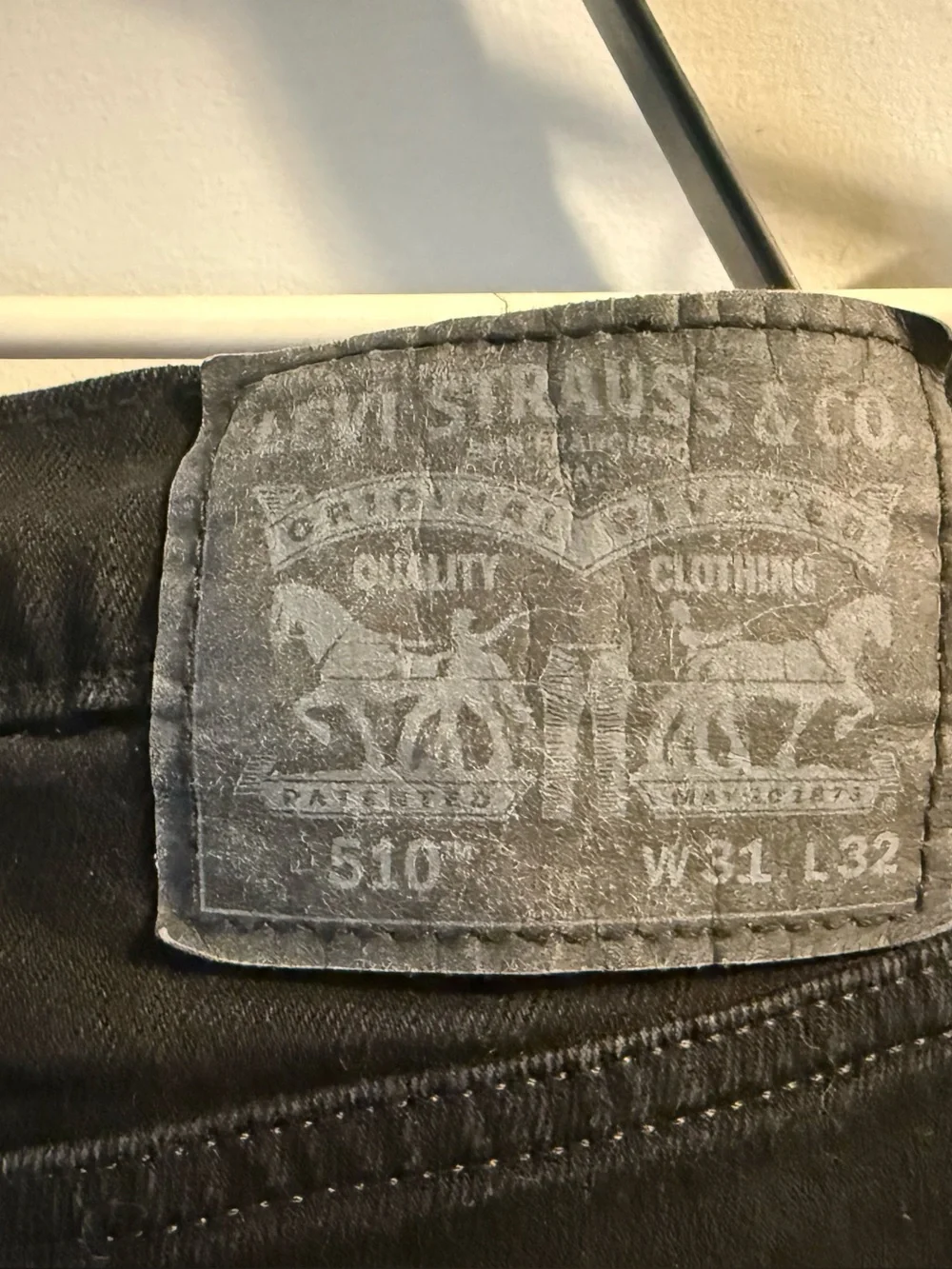 Mens Levi’s Black 510 Skinny Jeans